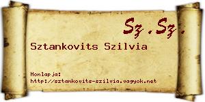 Sztankovits Szilvia névjegykártya